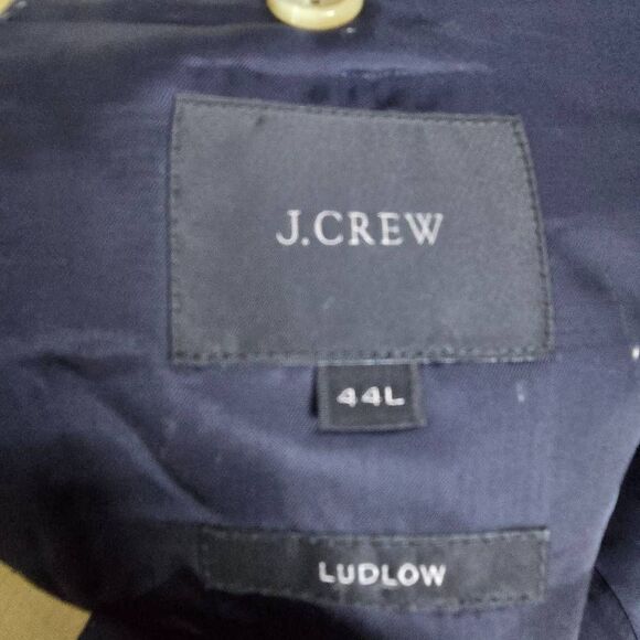 J. Crew Men's Blazer Size 44L Ludlow Baird McNutt Irish Linen Unstructured - Picture 5 of 6